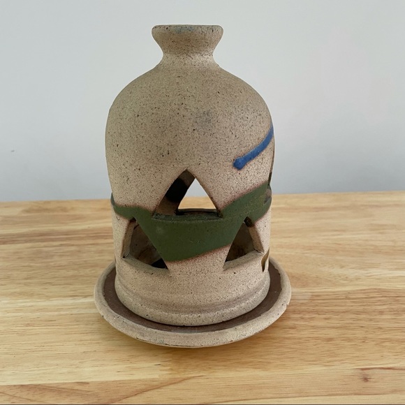 Handmade Pottery Lantern for Candles - Picture 8 of 8